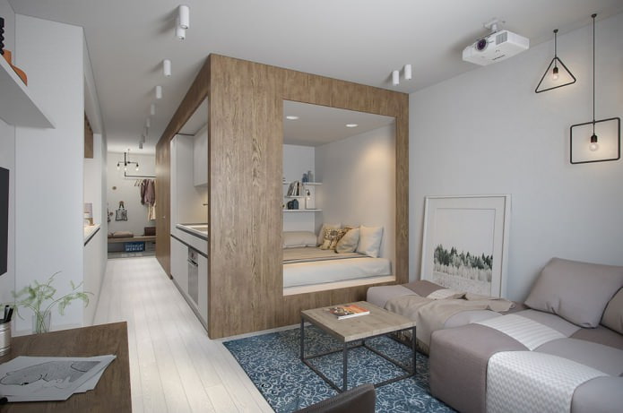 hermoso apartamento de 30 metros cuadrados. metro.