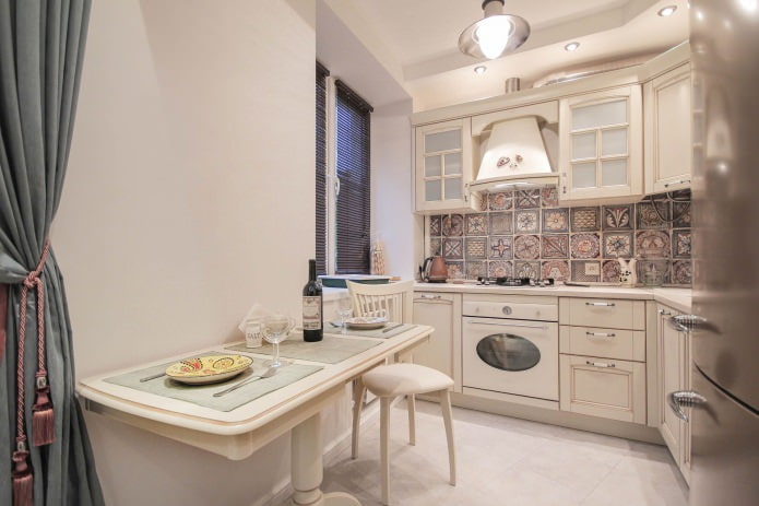 Cocina en el interior de un Jruschov de dos habitaciones.