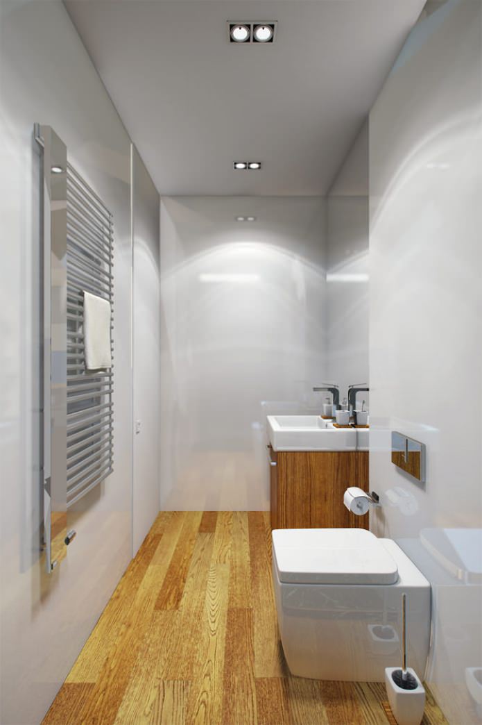 baño en el proyecto de diseño de interiores del apartamento