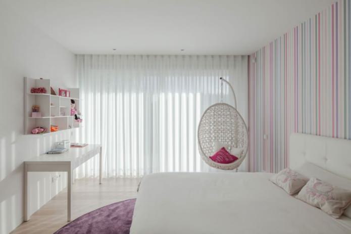 diseño de dormitorio moderno para una niña