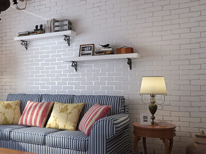 vinyl wallpaper brick