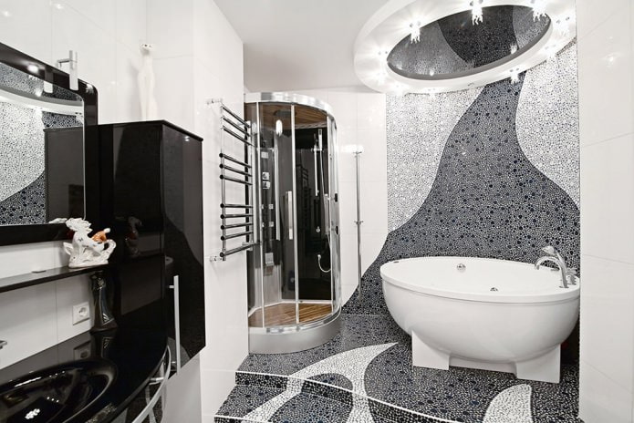 interior del baño en estilo moderno