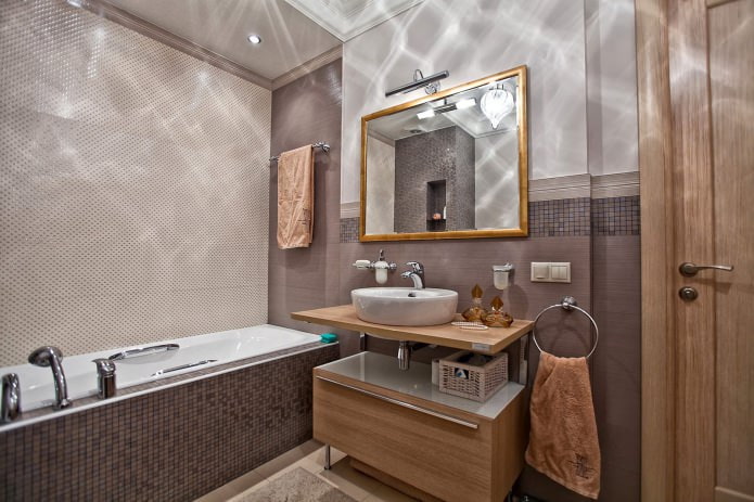 interior del baño en estilo moderno