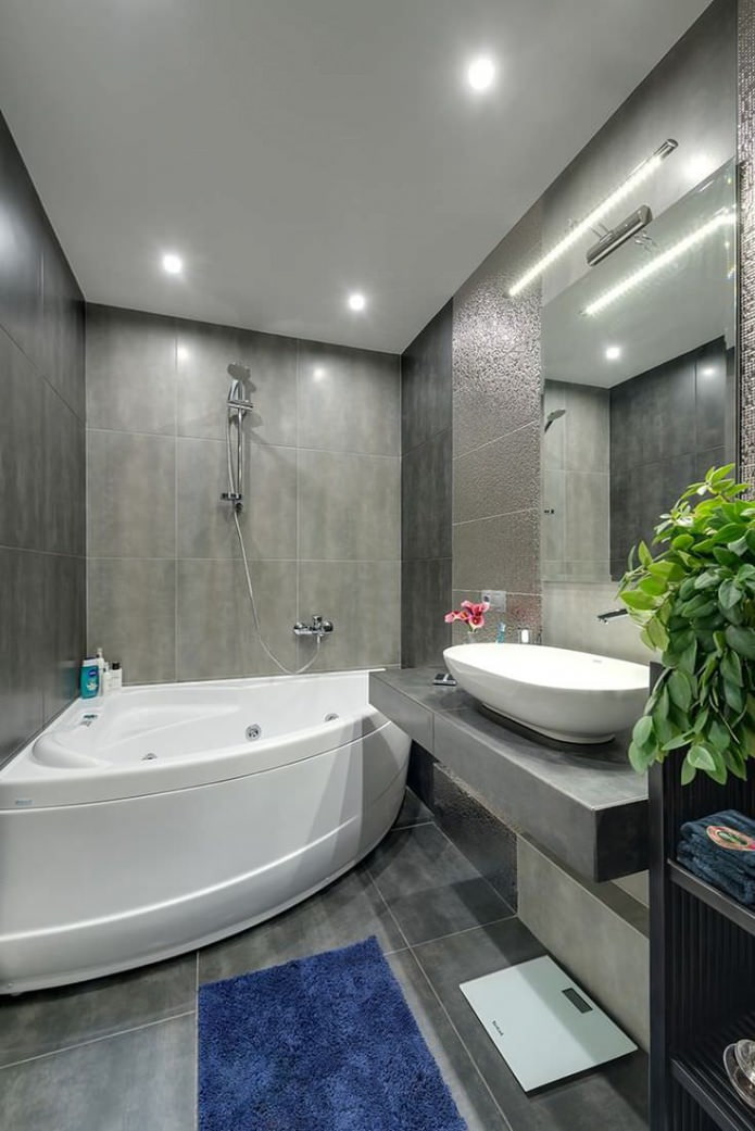 interior del baño en estilo moderno