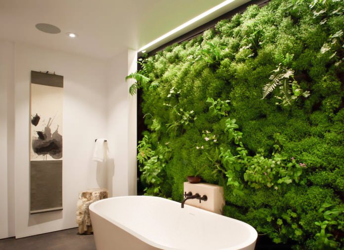 interior de baño de estilo ecológico