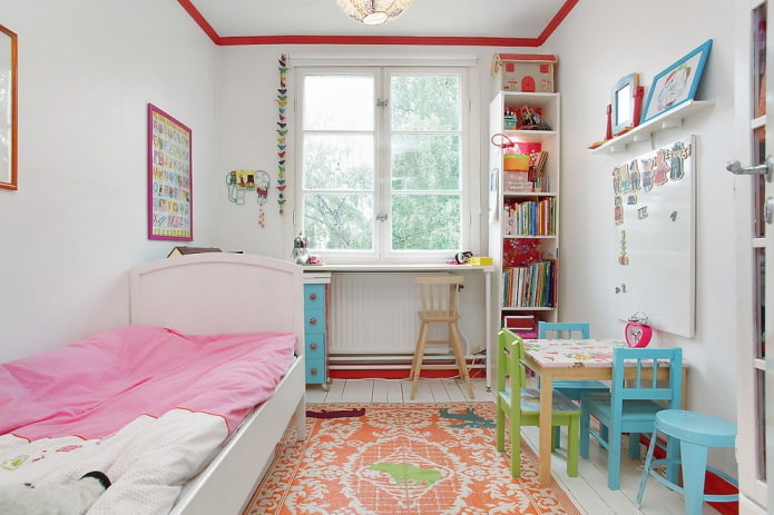 compact nursery sa istilong Scandinavian