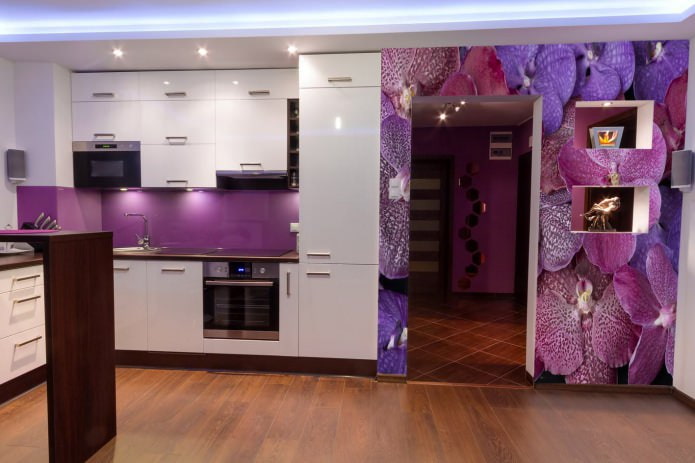 Papel pintado morado