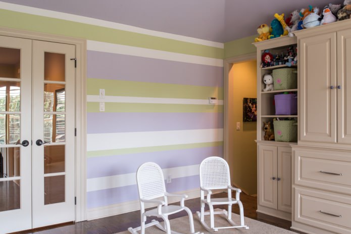 Lavender green room