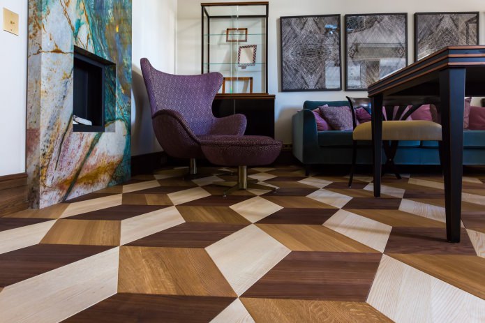 parquet multicolor