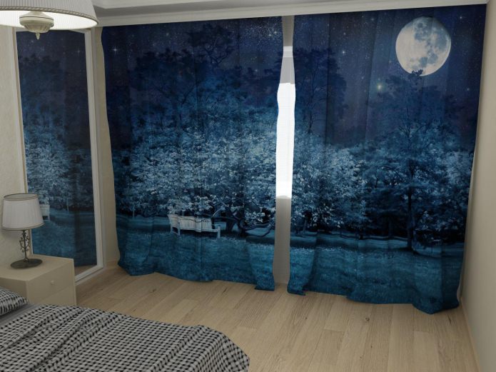 Cortinas con impresión fotográfica 3d