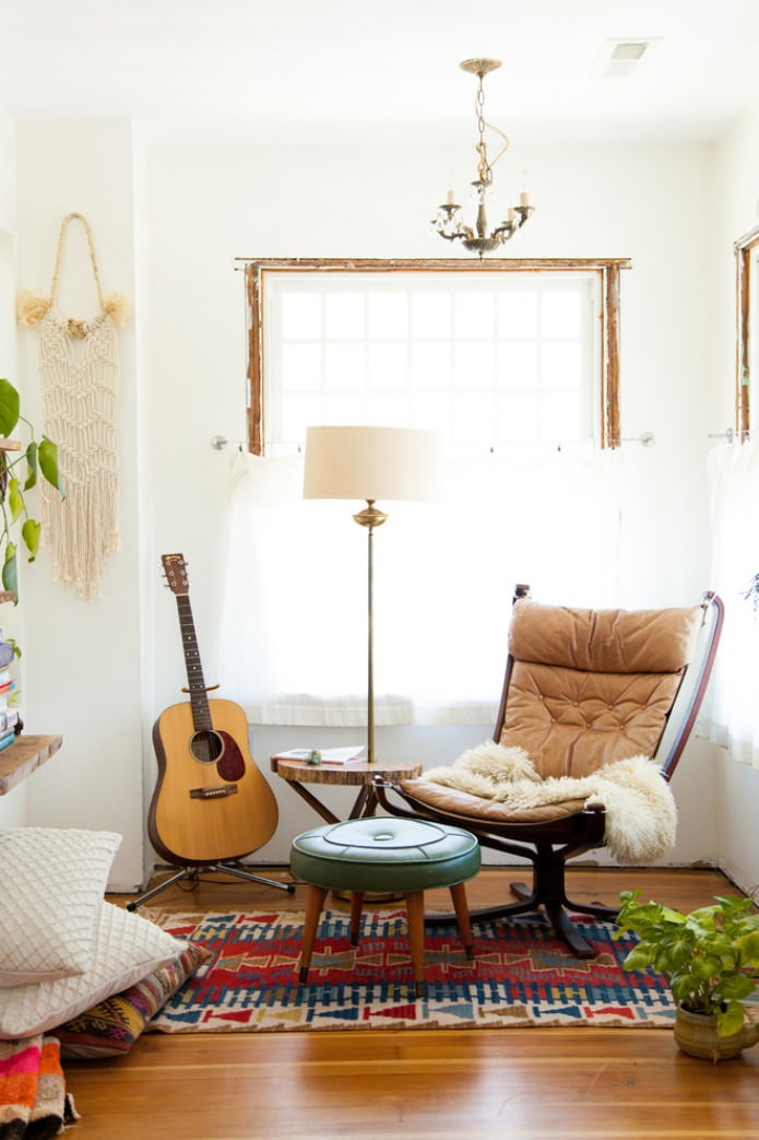 diseño de habitación boho