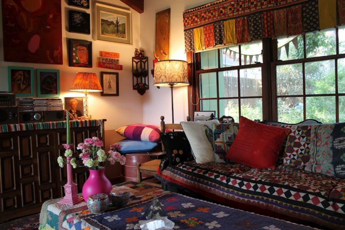 Sala ng boho style