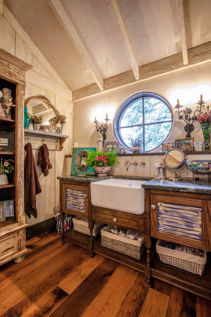 Baño estilo boho