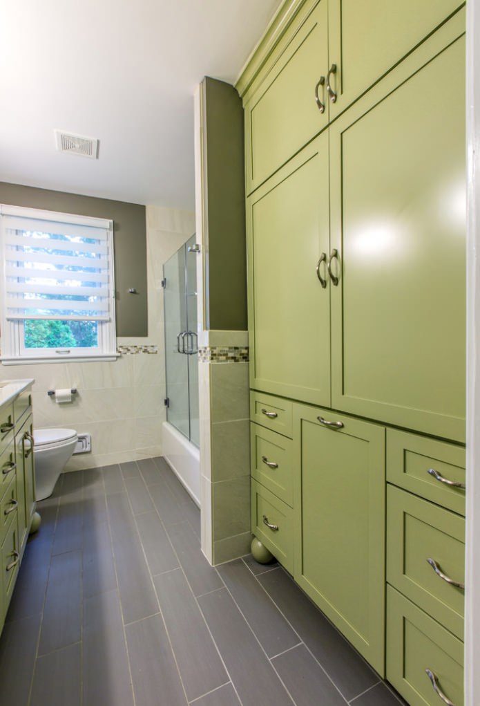 light green cabinet