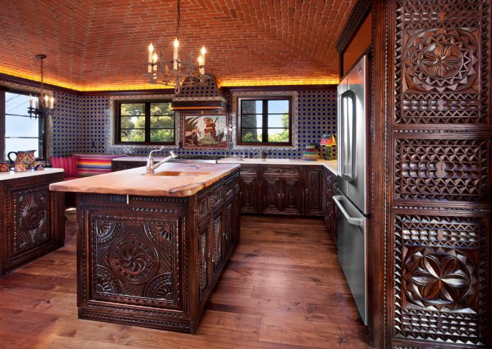 cocina en estilo oriental