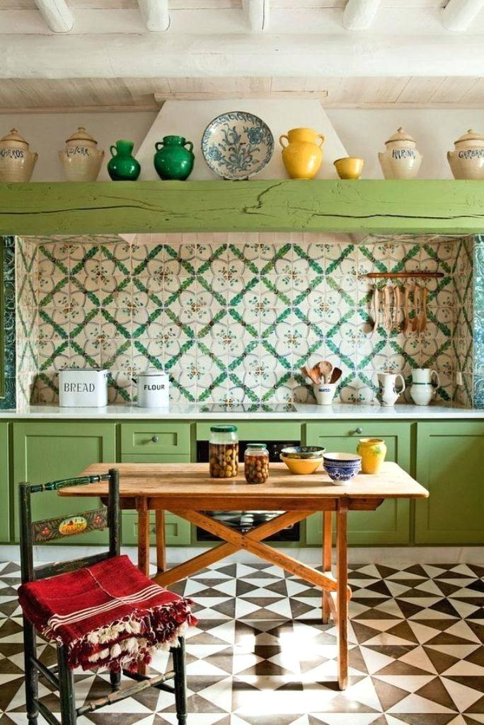 cocina estilo boho