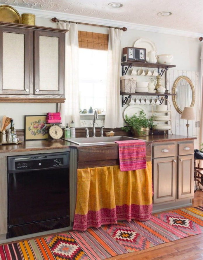 cocina estilo boho