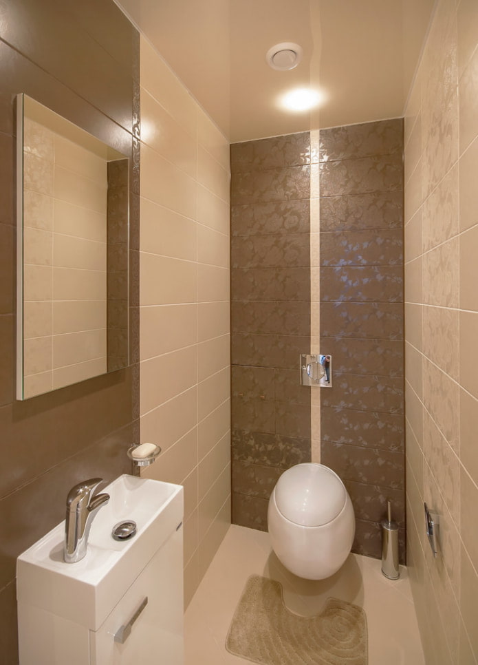 baño marrón-beige