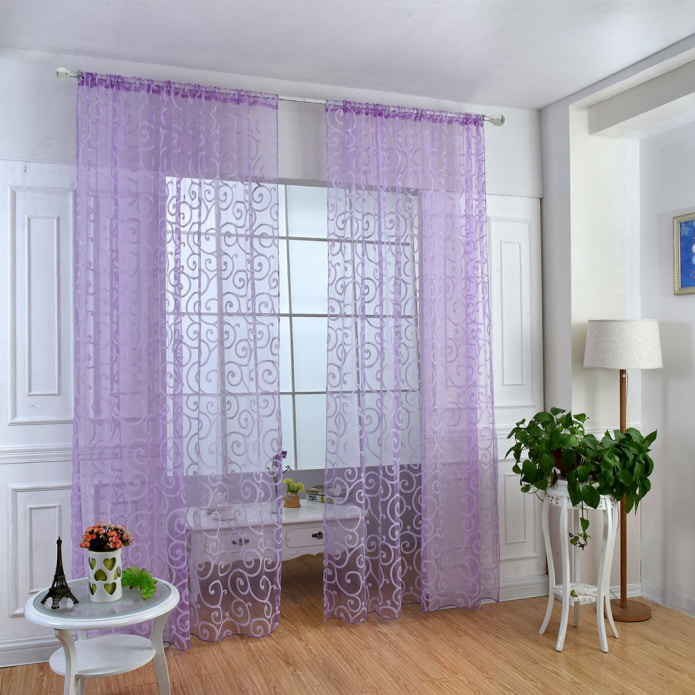 cortinas de organza