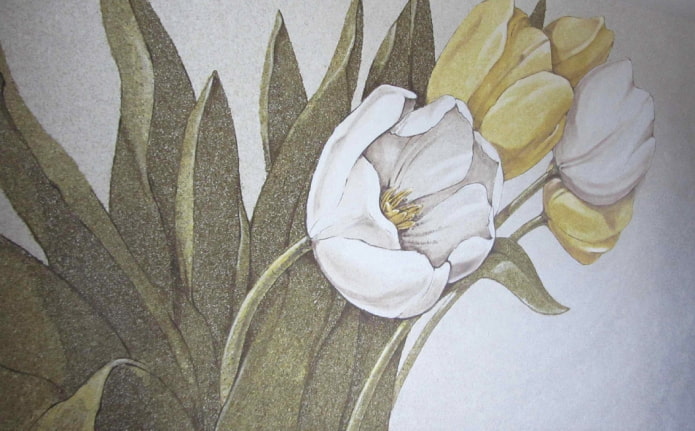 dibujo de tulipanes