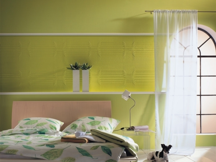 light green textile wallpaper