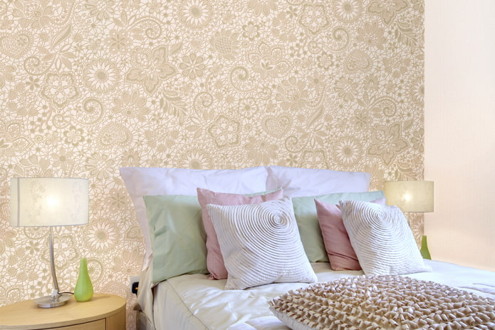 lace wallpaper sa interior