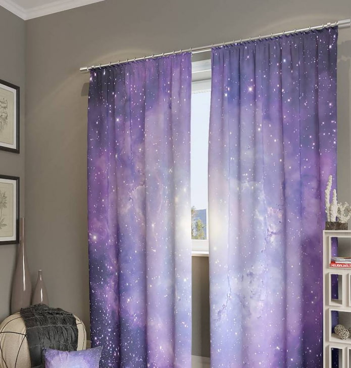 lilac photocurtains sa interior