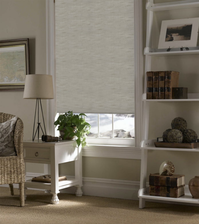 linen roller blinds sa interior