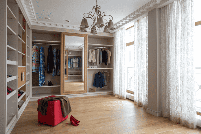 elegante vestidor interior