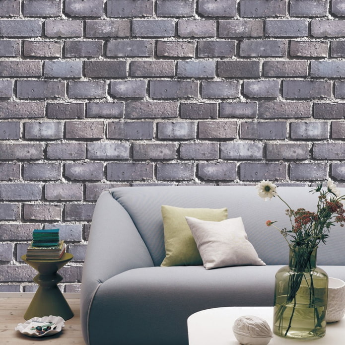 3d wallpaper para sa brick sa sala