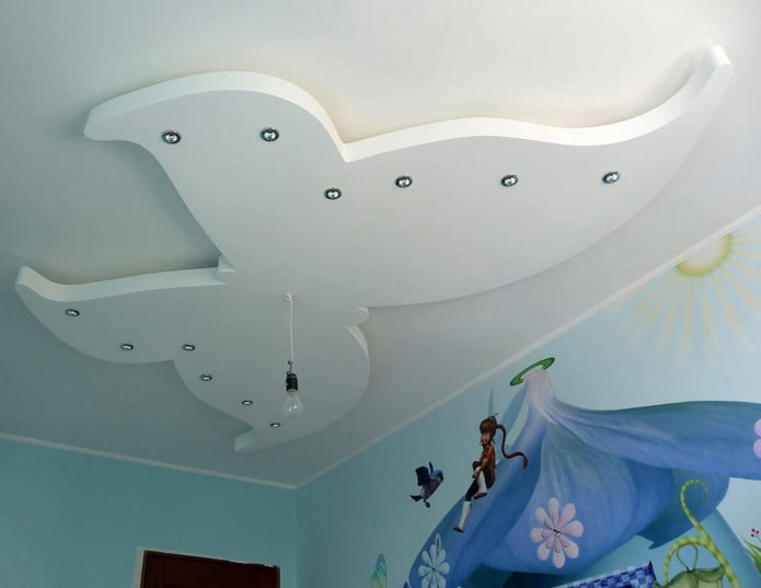 konstruksyon ng drywall na hugis butterfly