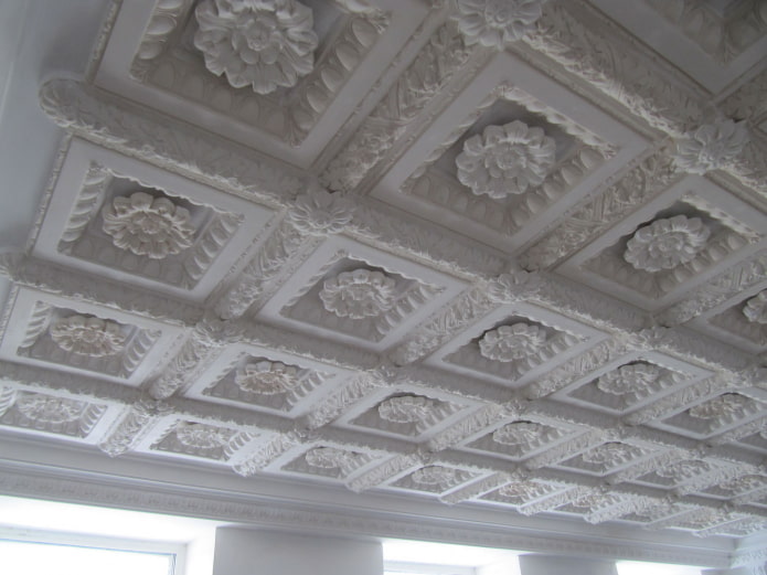 istraktura ng coffered ng plaster