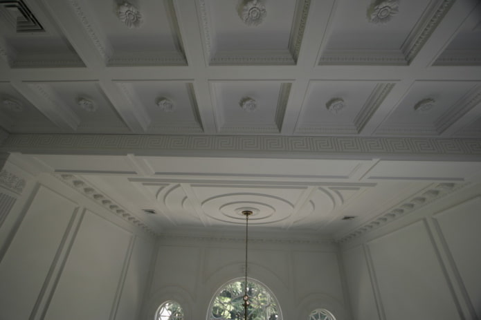 istraktura ng coffered ng plaster