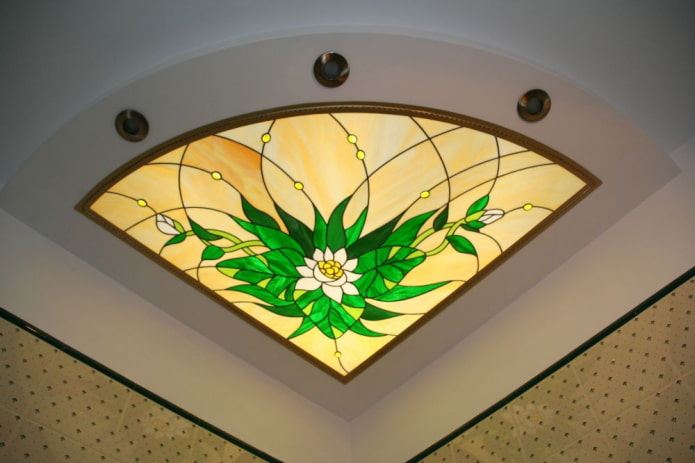 floral stained glass