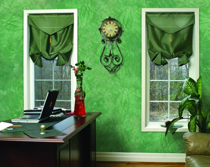 yeso decorativo veneciano verde