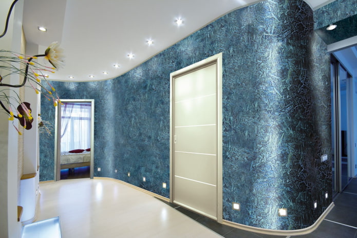 yeso decorativo veneciano azul