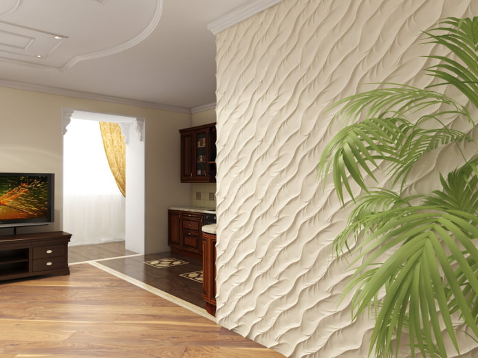 wavy plaster sa interior