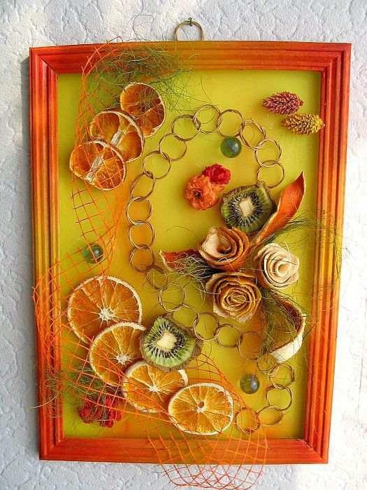 panel de cocina de frutas