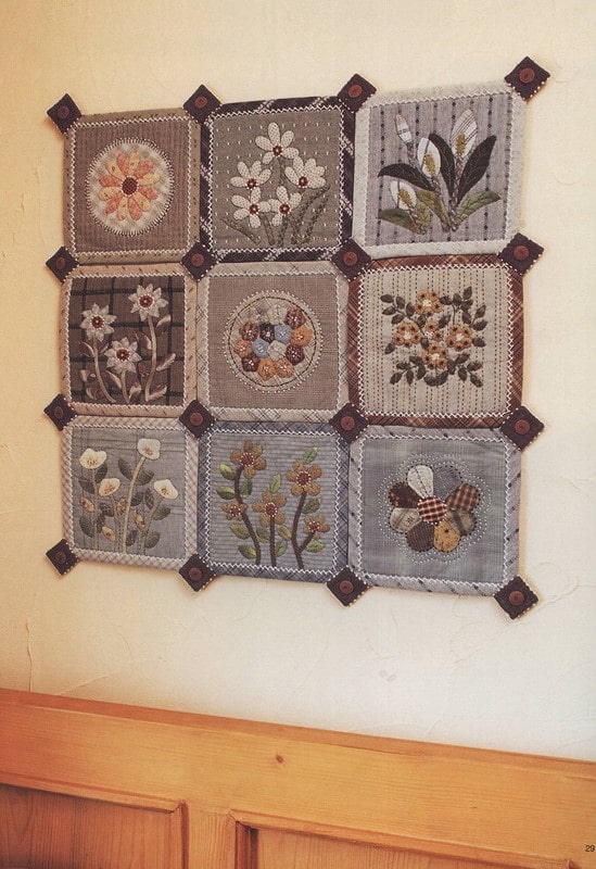 panel de cocina en técnica patchwork