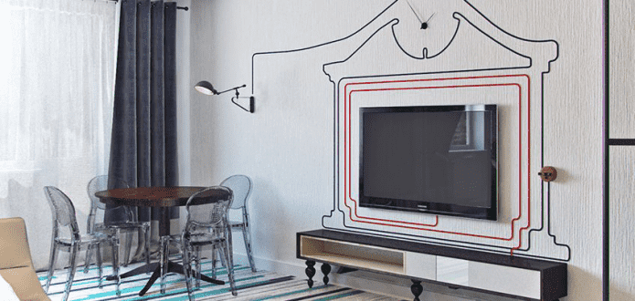 decorar cables de la TV