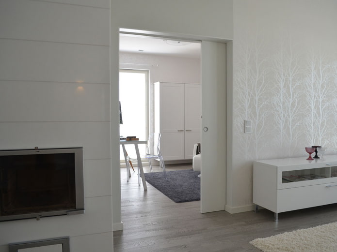 Skandinavian style interior sliding door