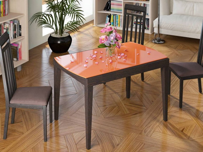 tablero de mesa naranja