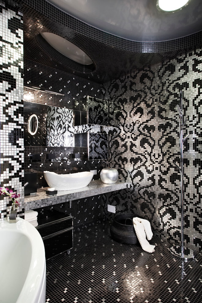 patterned mosaic finish