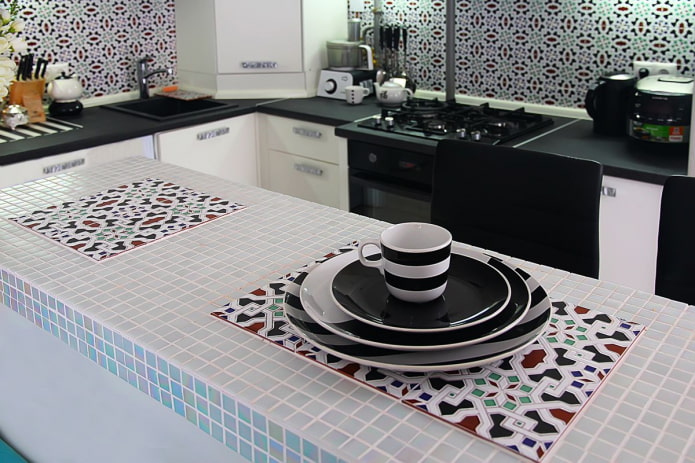 mosaic countertop sa kusina