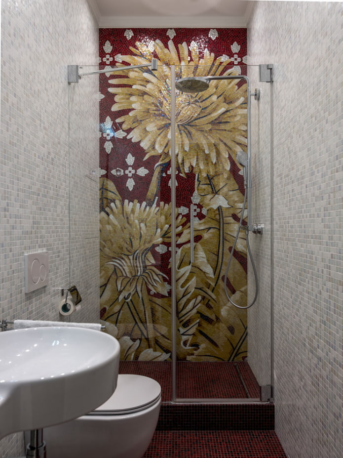 diseño de un baño combinado en Khrushchev