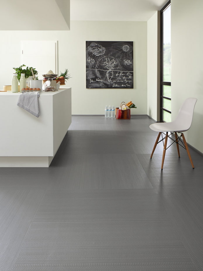 Gray linoleum