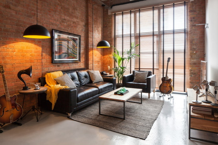 sofá estilo loft