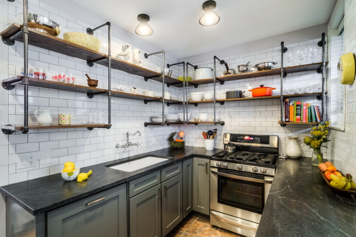 cocina estilo loft