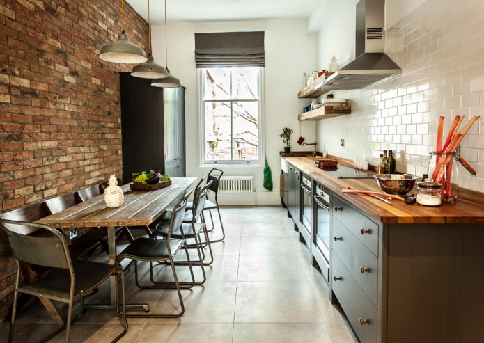 cocina estilo loft