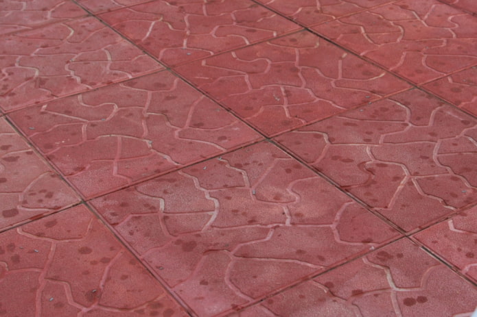 Pavimento de baldosas con textura de nubes